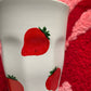 Porcelain FRUITY latte mug - Strawberry