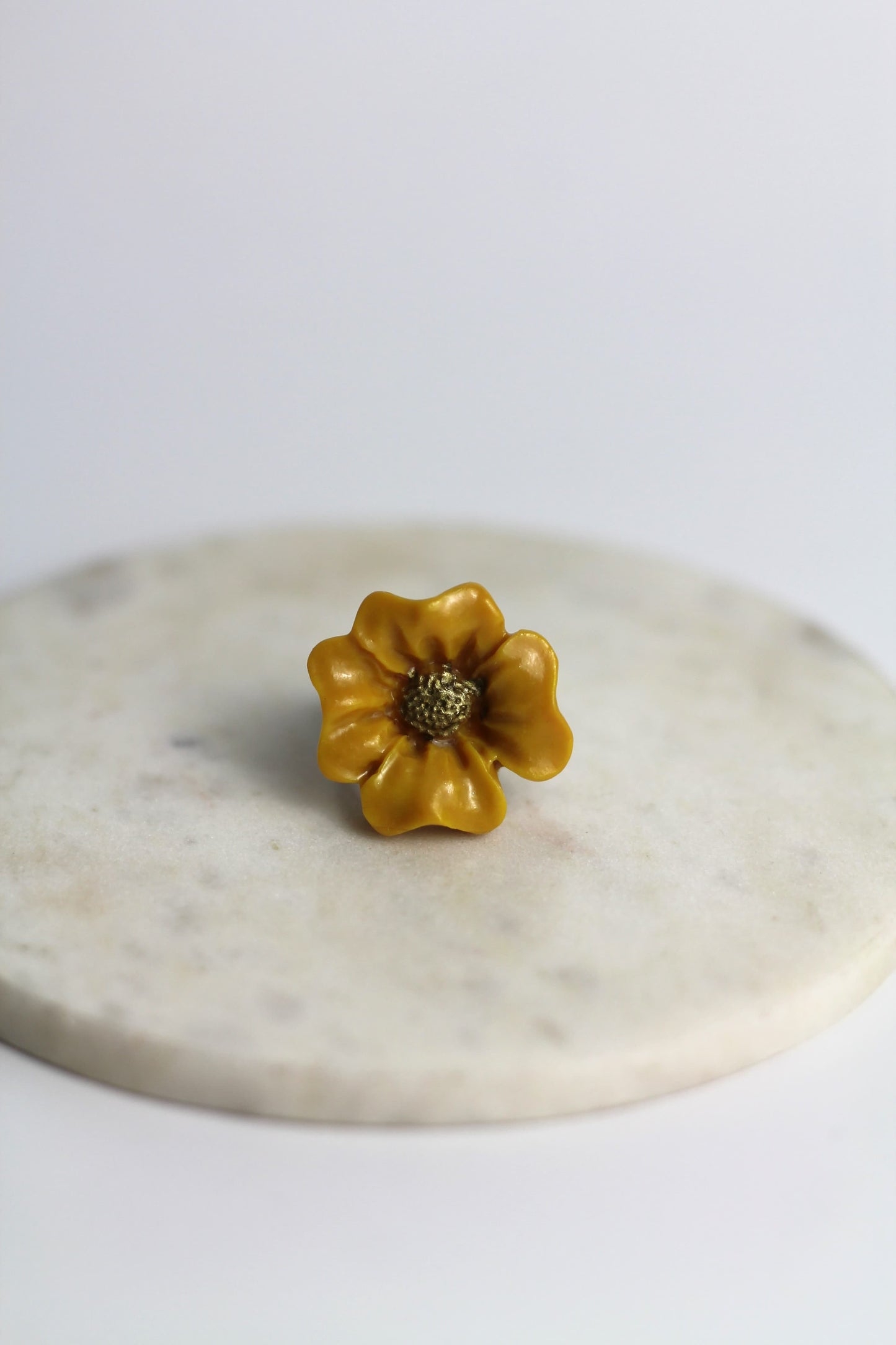 Flower Power ring - Fireweed - Yellow