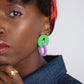 COSMOPOLITAN earrings - Pink & Orange