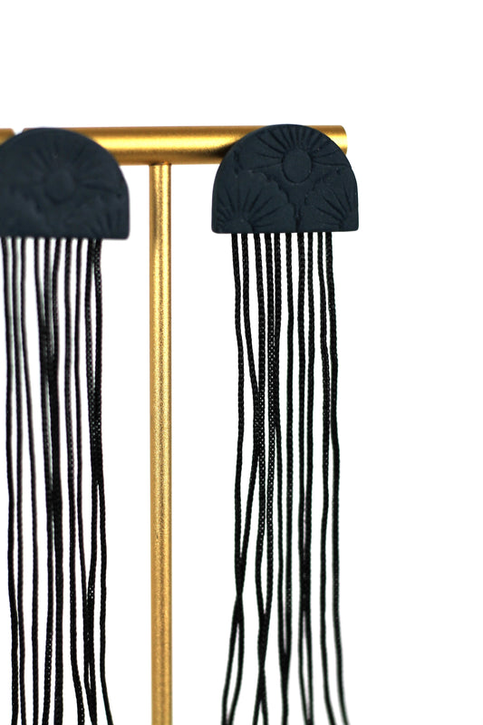 WATERFALL fringe earrings