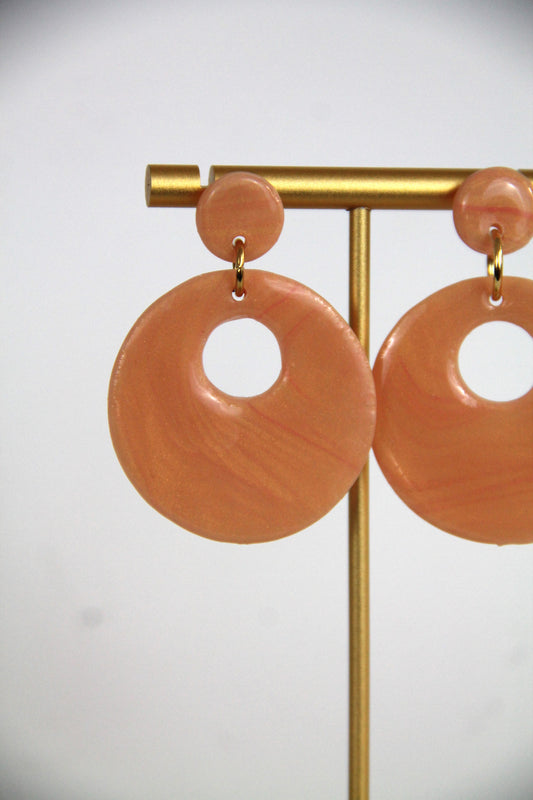 PATTI earrings - Peachy pink