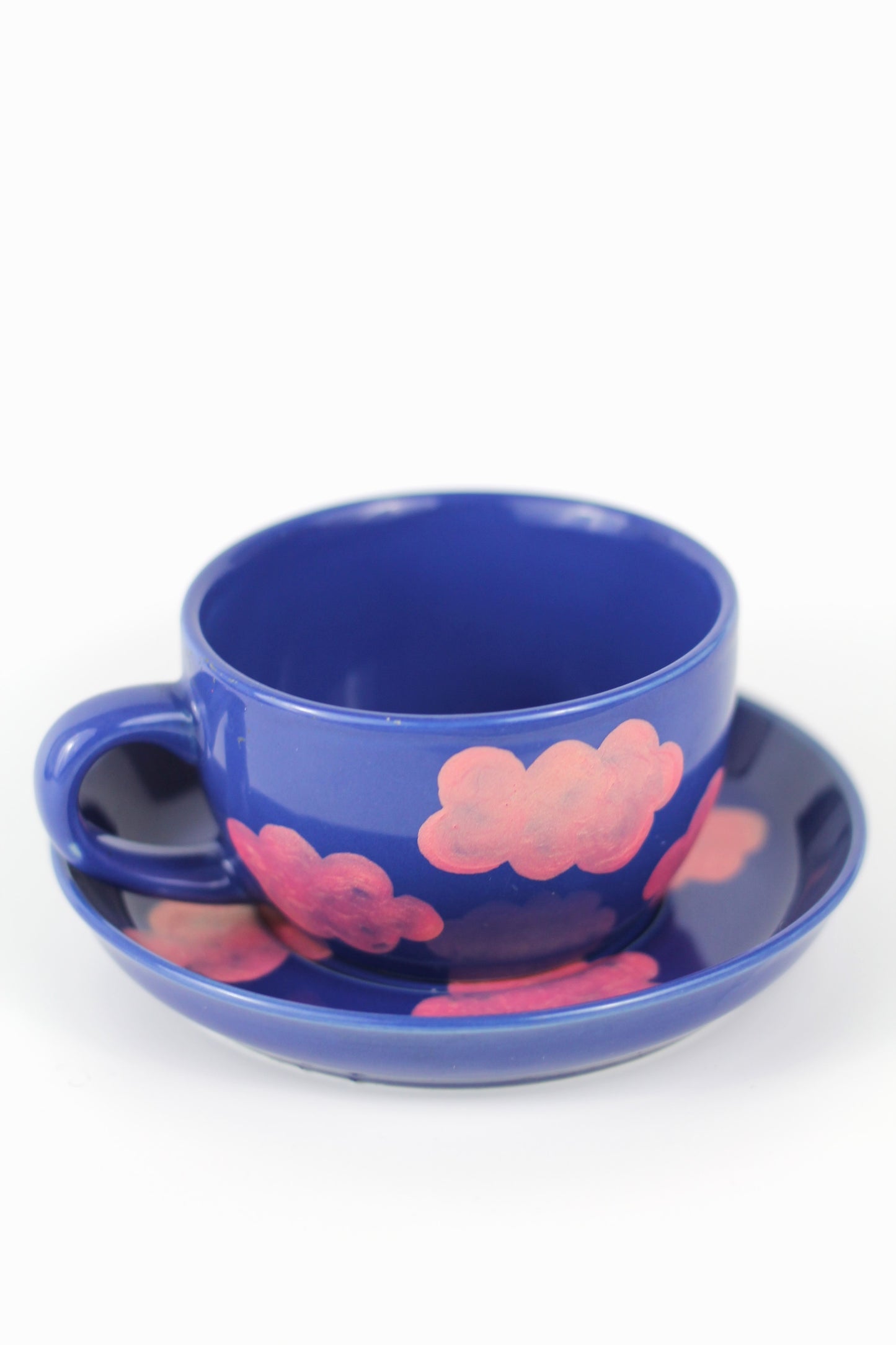 Porcelain Mug with Cloud Saucer