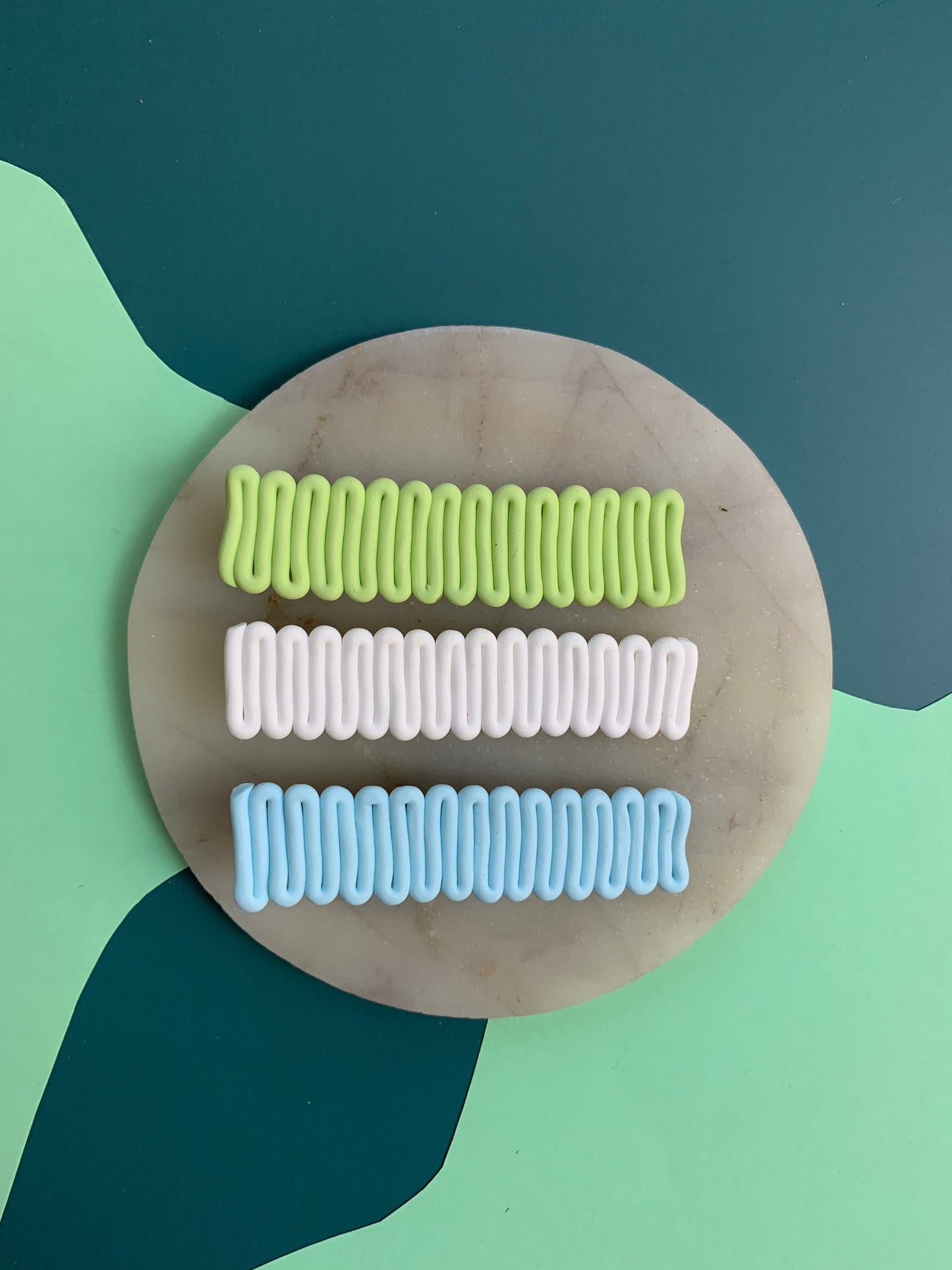 HAN hair clips - Pastel green