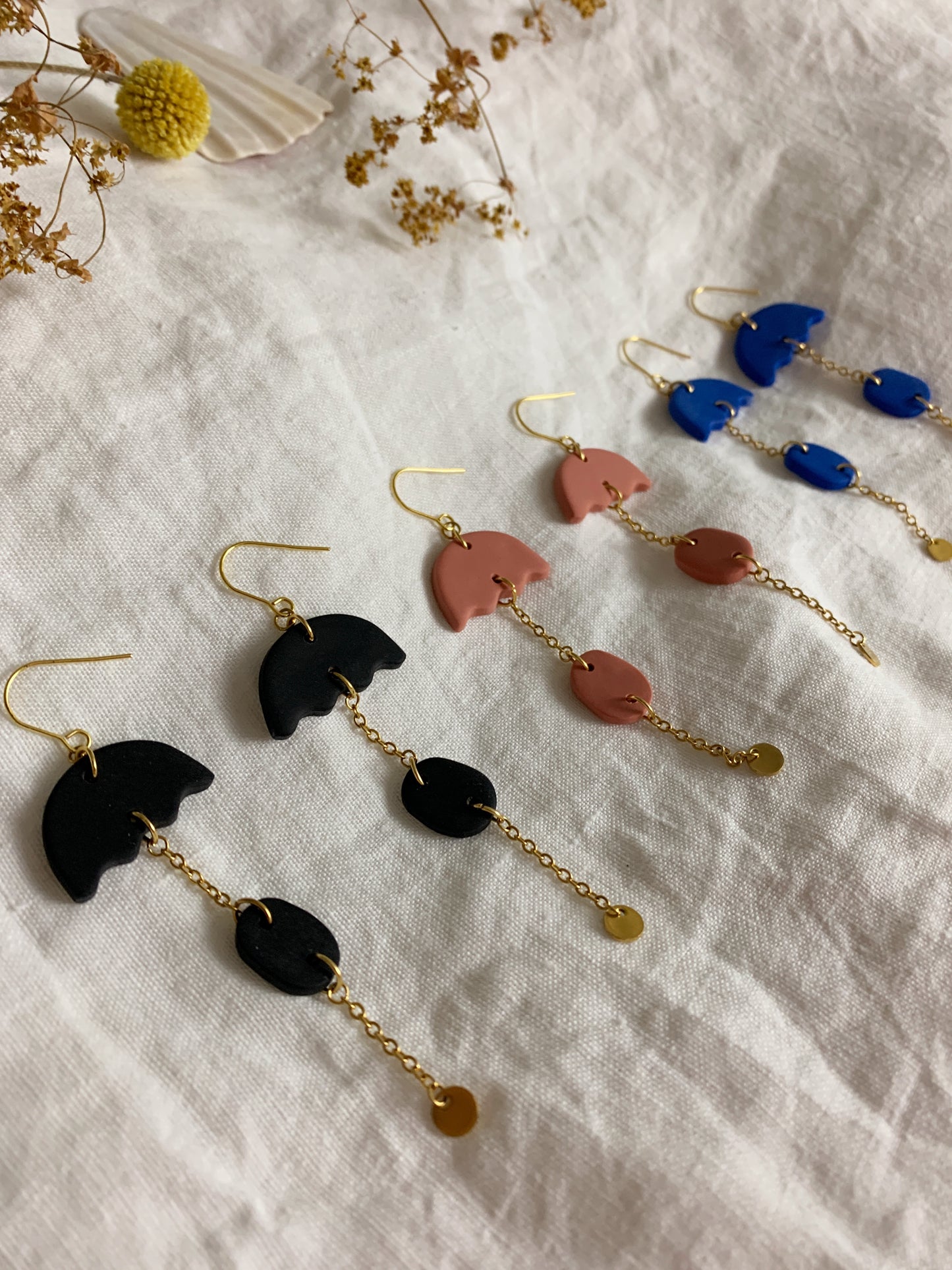 RAINDROP earrings - Black